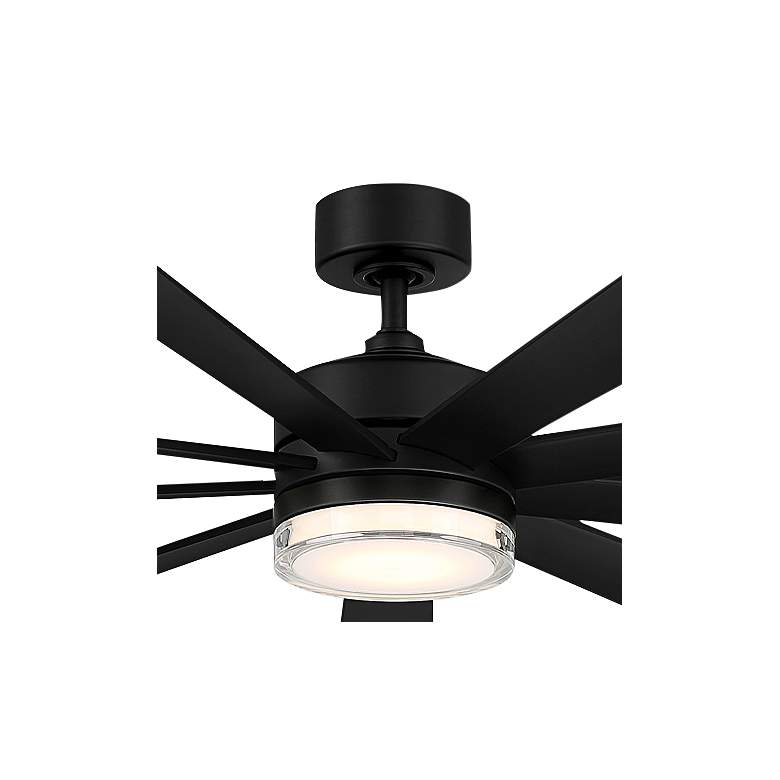 Image 2 72" Modern Forms Wynd XL Matte Black LED Smart Ceiling Fan more views