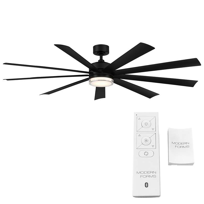 Image 7 72 inch Modern Forms Wynd XL Matte Black LED Smart Ceiling Fan more views