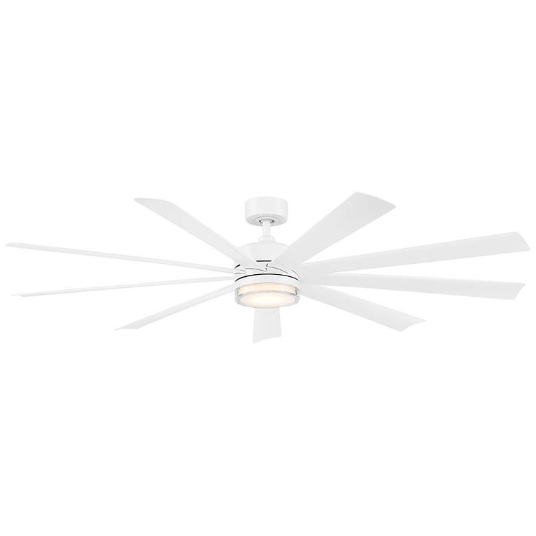 Image 1 72" Modern Forms Wynd XL Matte White 2700K LED Smart Ceiling Fan