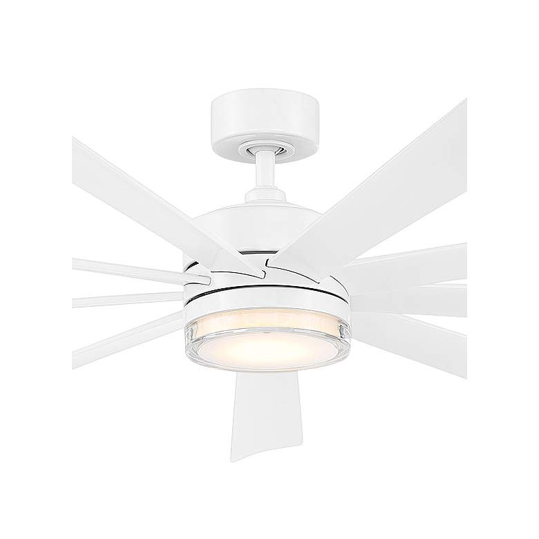 Image 2 72" Modern Forms Wynd XL Matte White 2700K LED Smart Ceiling Fan more views