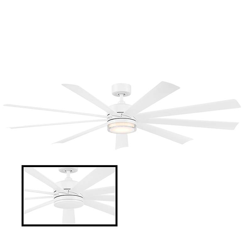 Image 3 72" Modern Forms Wynd XL Matte White 2700K LED Smart Ceiling Fan more views