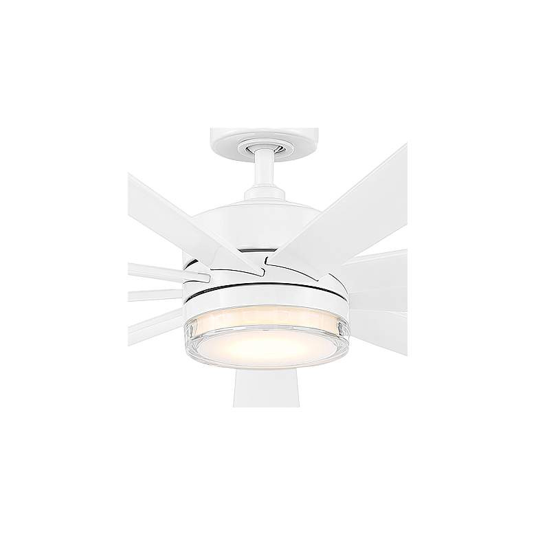 Image 2 72" Modern Forms Wynd XL Matte White 3500K LED Smart Ceiling Fan more views