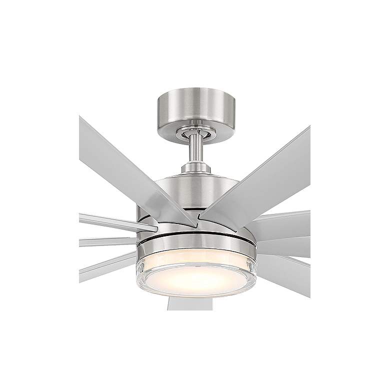 Image 4 72" Modern Forms Wynd XL Stainless Steel 2700K LED Smart Ceiling Fan more views