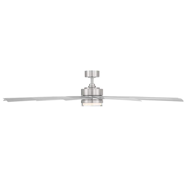 Image 7 72" Modern Forms Wynd XL Stainless Steel 2700K LED Smart Ceiling Fan more views