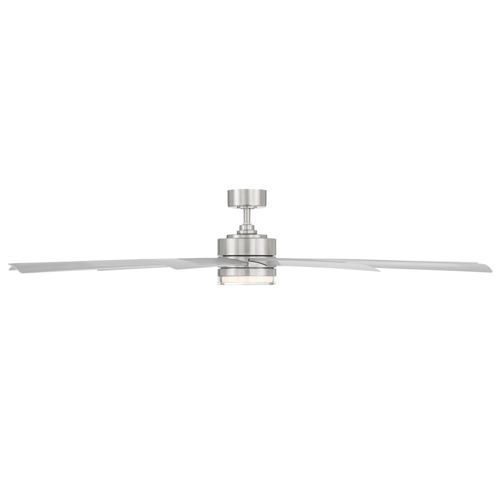 Image 6 72" Modern Forms Wynd XL Stainless Steel LED Smart In/Out Ceiling Fan more views