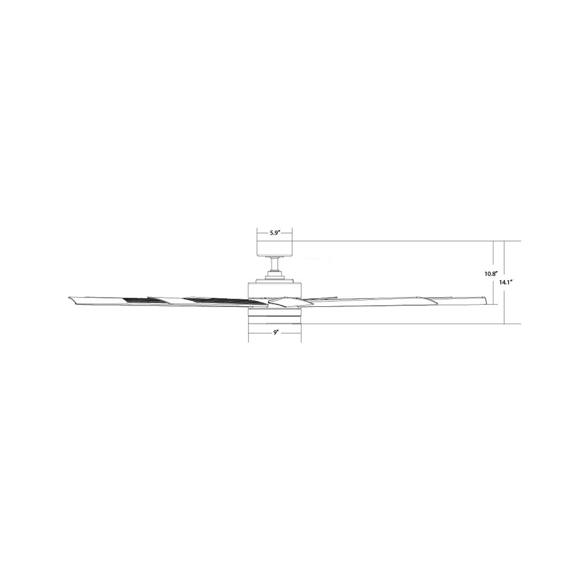 72" Modern Forms Wynd XL Stainless Steel LED Smart In/Out Ceiling Fan in scene