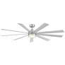 72" Modern Forms Wynd XL Steel Wet Location LED Smart Ceiling Fan