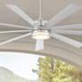 72" Modern Forms Wynd XL Steel Wet Location LED Smart Ceiling Fan