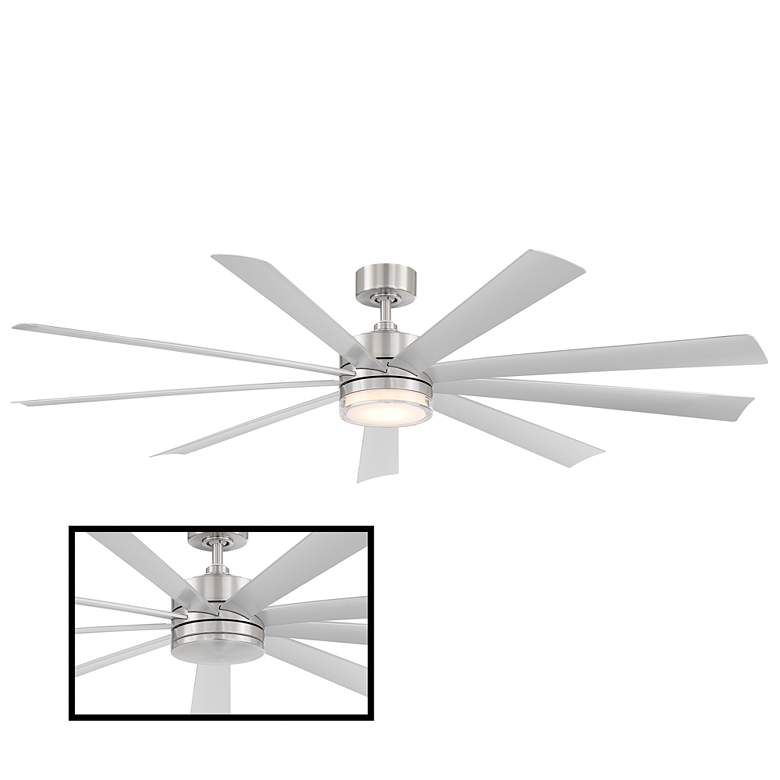 Image 6 72" Modern Forms Wynd XL Steel Wet Location LED Smart Ceiling Fan more views