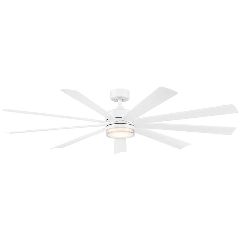 Image 2 72" Modern Forms Wynd XL White Wet Location LED Smart Ceiling Fan