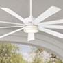 72" Modern Forms Wynd XL White Wet Location LED Smart Ceiling Fan