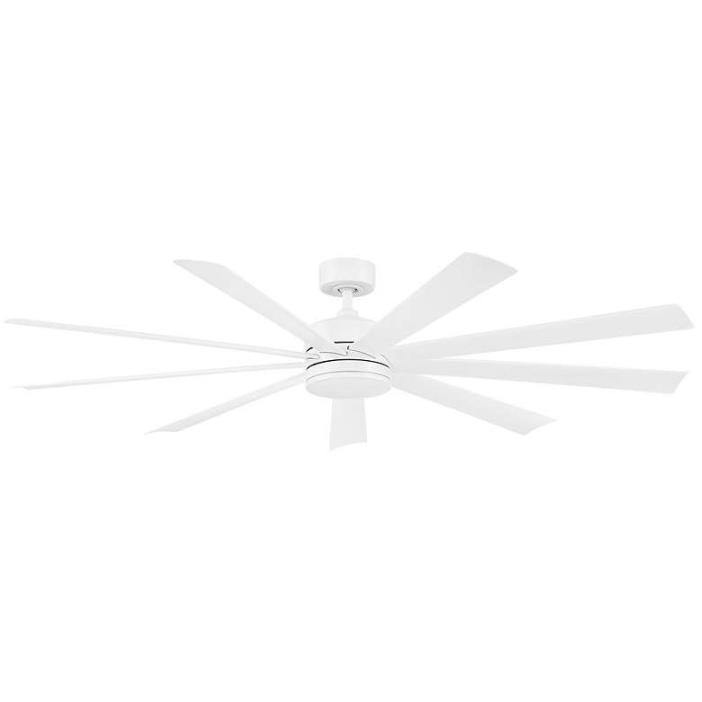 Image 6 72" Modern Forms Wynd XL White Wet Location LED Smart Ceiling Fan more views