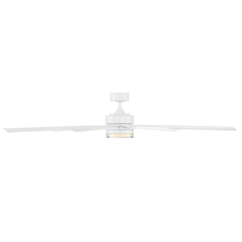Image 7 72" Modern Forms Wynd XL White Wet Location LED Smart Ceiling Fan more views