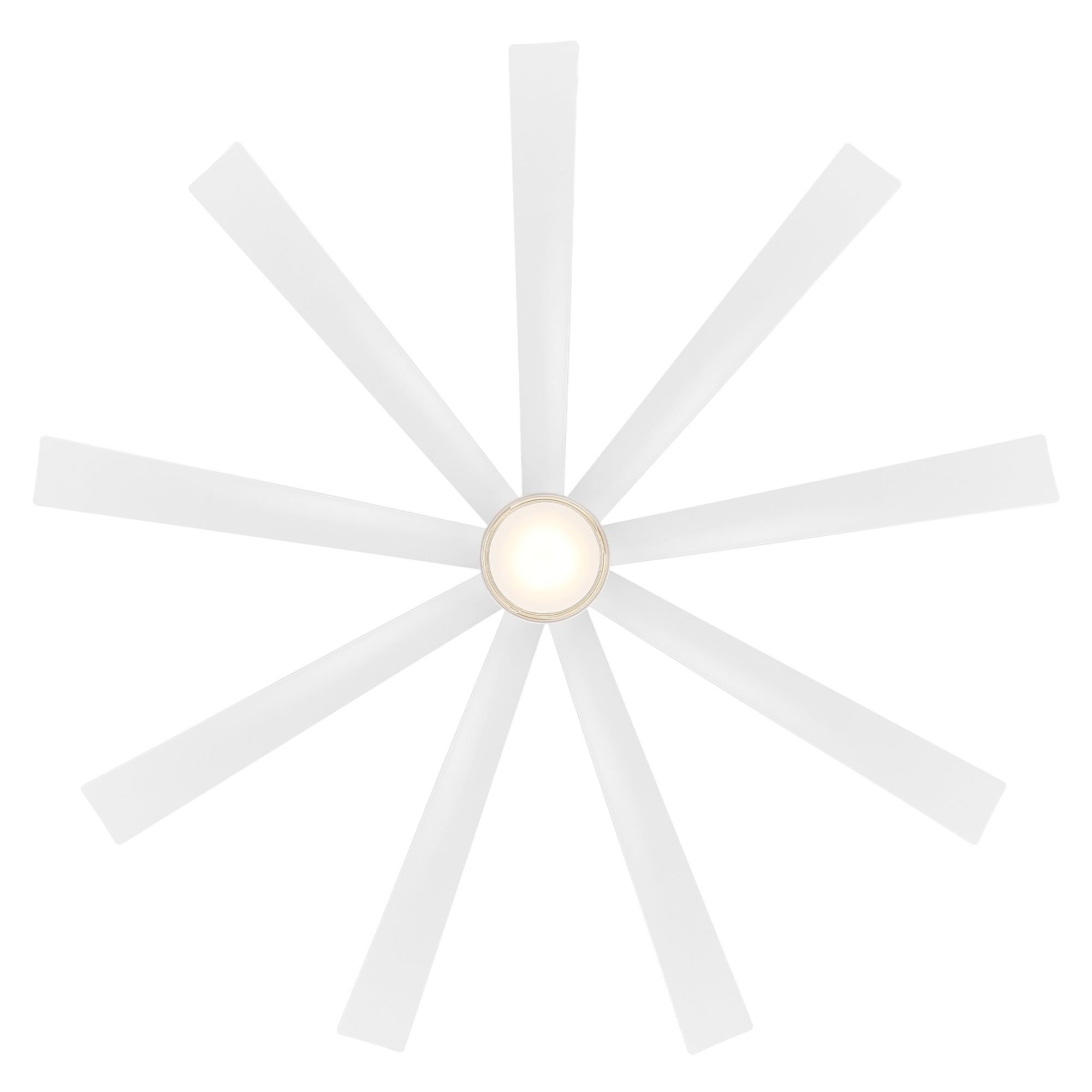 72" Modern Forms Wynd XL White Wet Location LED Smart Ceiling Fan