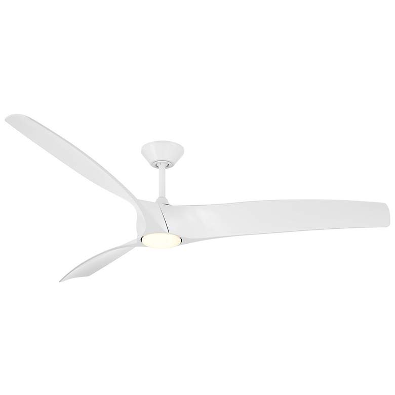 Image 1 72" Modern Forms Zephyr Matte White LED Smart Ceiling Fan