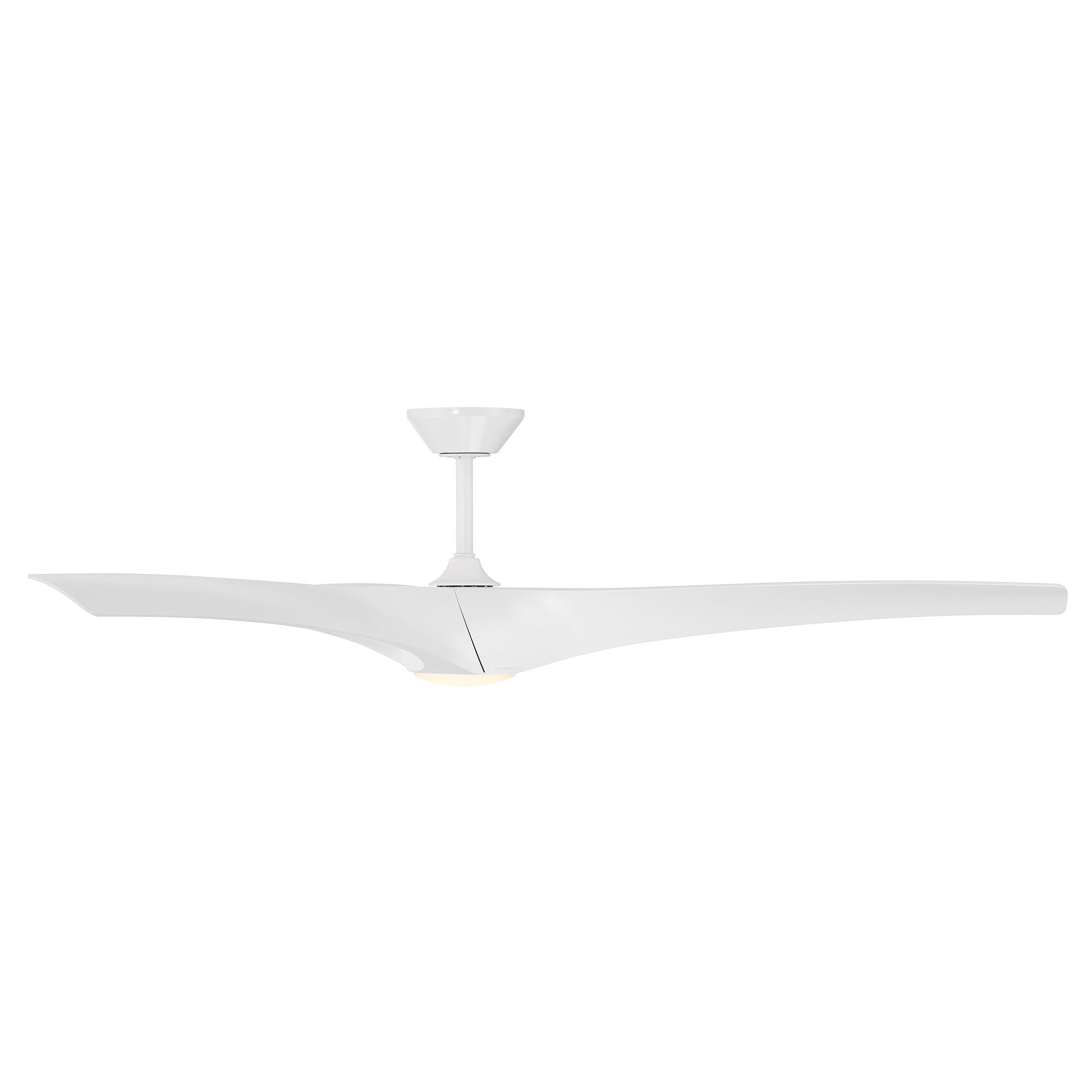 Image 3 72" Modern Forms Zephyr Matte White LED Smart Ceiling Fan more views