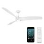 7_72" Modern Forms Zephyr Matte White LED Smart Ceiling Fan more views
