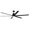 72" Mondo Flat Black Ceiling Fan