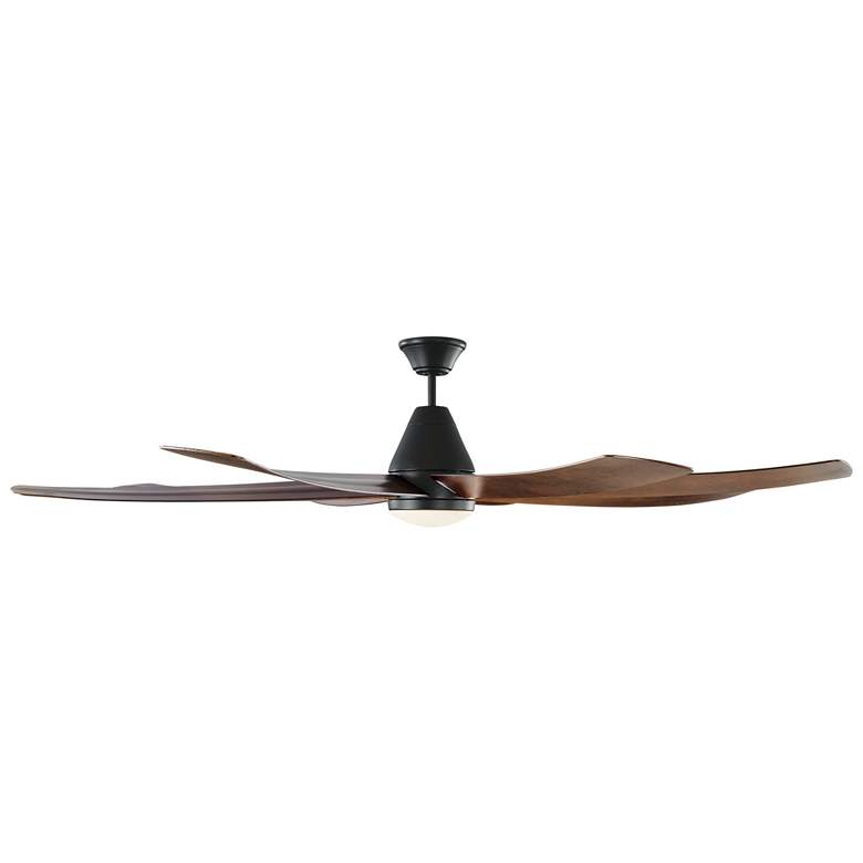 72&quot; Monte Carlo Kingston Matte Black LED Damp Ceiling Fan with Remote more views
