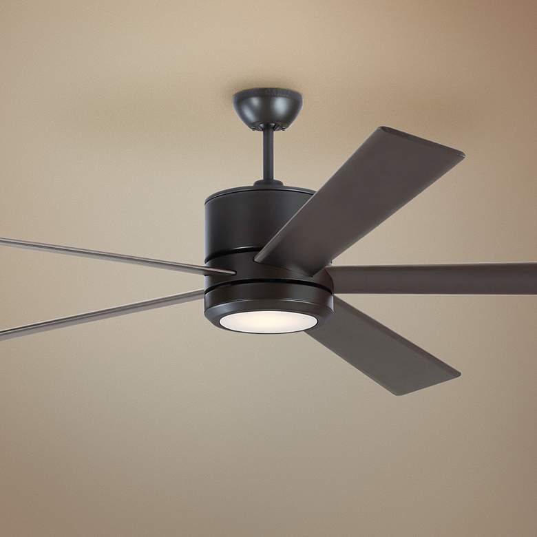 72&quot; Monte Carlo Vision Oil-Rubbed Bronze LED Ceiling Fan with Remote