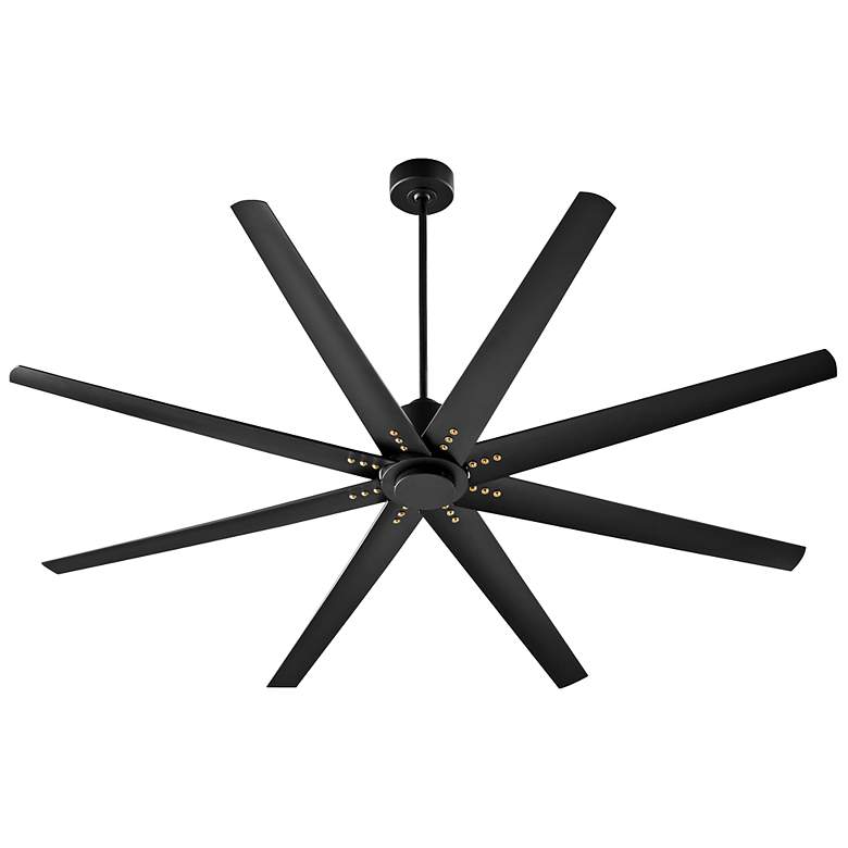 Image 3 72" Oxygen Fleet Black Outdoor Large Ceiling Fan with Remote more views