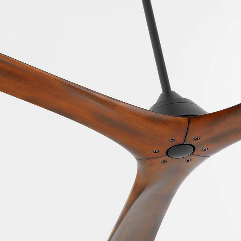 Image 3 72" Oxygen Mecca Black and Walnut Damp Rated Smart Ceiling Fan more views