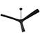 72" Oxygen Mecca Black Damp Rated Smart Ceiling Fan