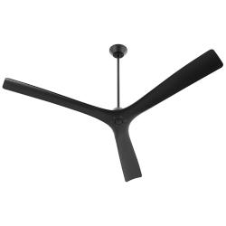 72" Oxygen Mecca Black Damp Rated Smart Ceiling Fan
