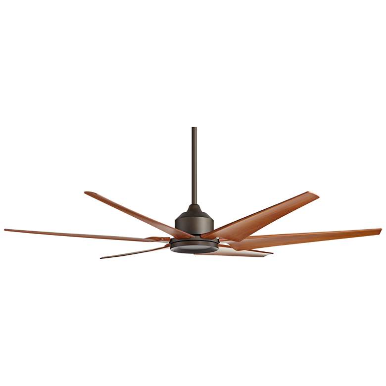 Image 6 72" Power Hawk Oil-Rubbed Bronze Damp Outdoor Ceiling Fan with Remote more views