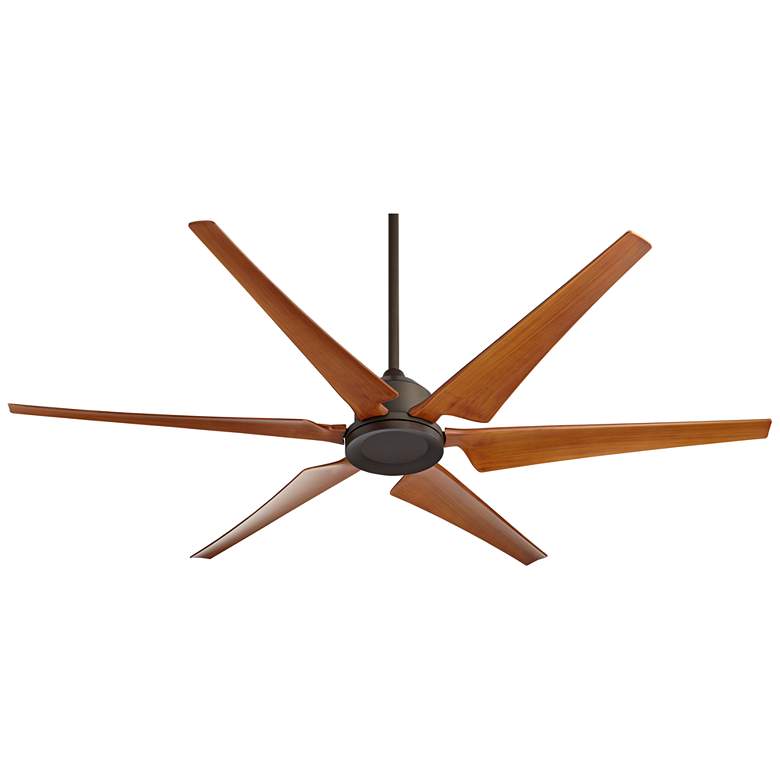 Image 7 72" Power Hawk Oil-Rubbed Bronze Damp Outdoor Ceiling Fan with Remote more views