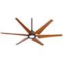 72" Power Hawk Oil-Rubbed Bronze LED Damp Rated Fan with Remote