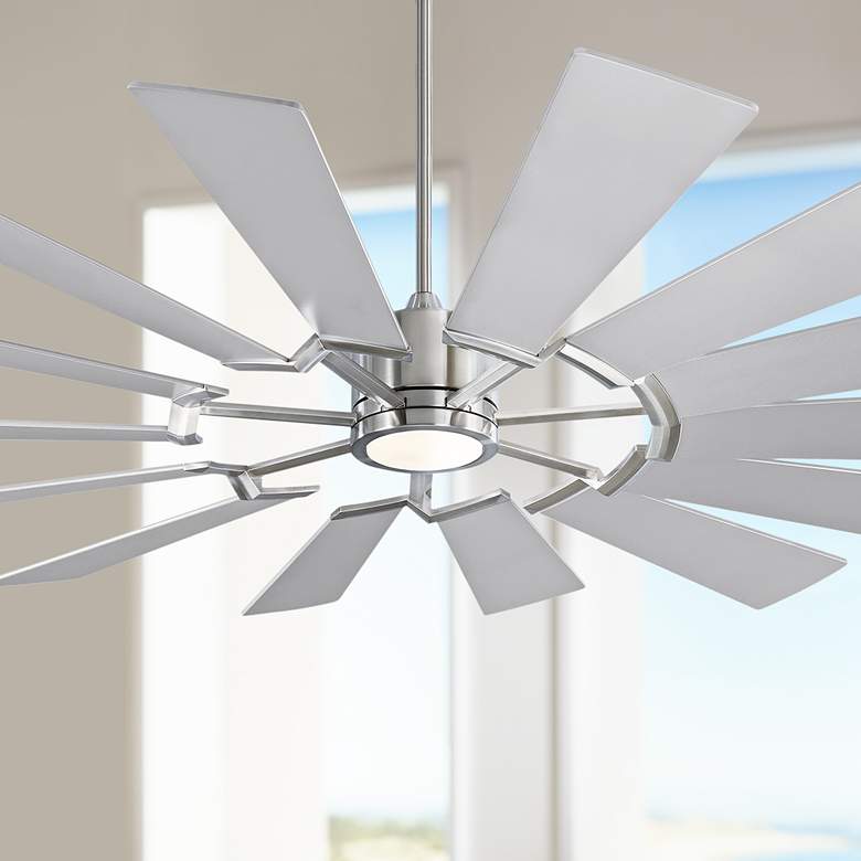Image 1 72" Prairie Large Damp Rated Windmill Fan with Remote