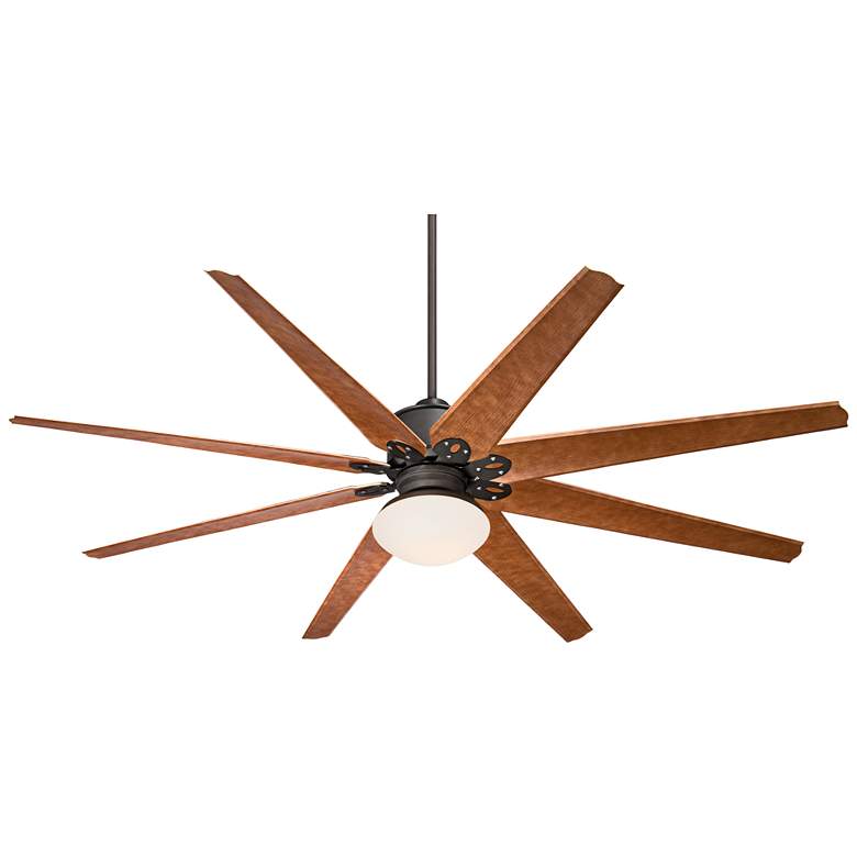 Image 2 72 inch Predator Bronze Opal Damp Rated Large Ceiling Fan with Remote