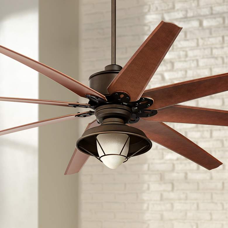 Image 1 72 inch Predator Bronze Outdoor Ceiling Fan with Light Kit