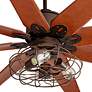 3_72" Predator English Bronze 3-Light LED Ceiling Fan with Remote more views