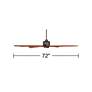 72" Predator English Bronze Large Outdoor Ceiling Fan with Remote in scene
