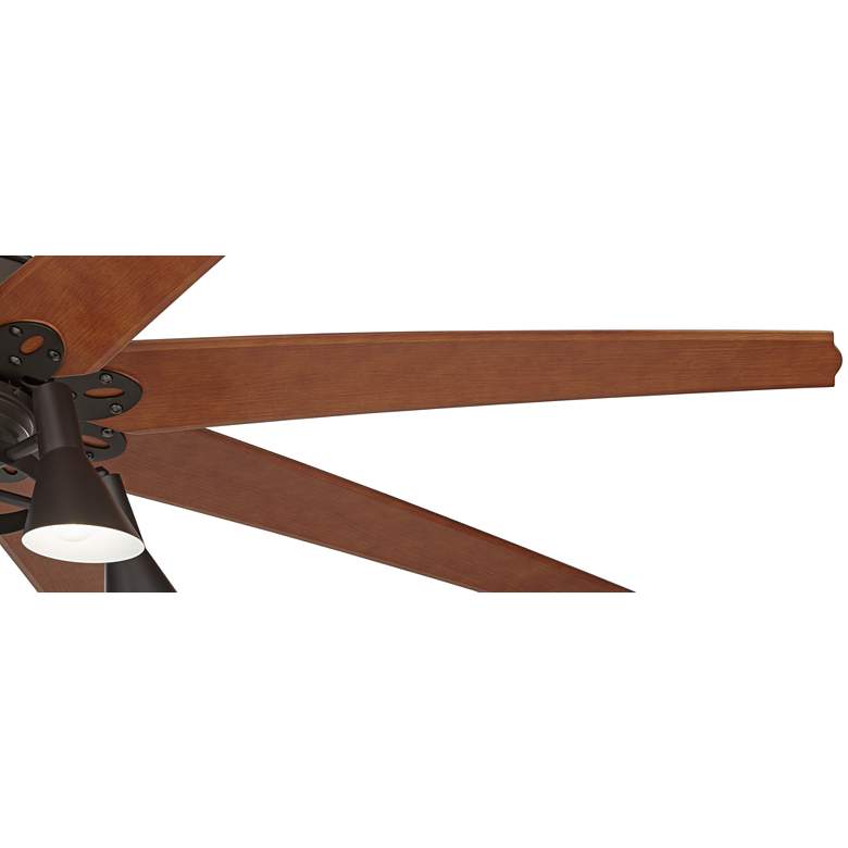 Image 4 72" Predator English Bronze Retro LED Ceiling Fan more views