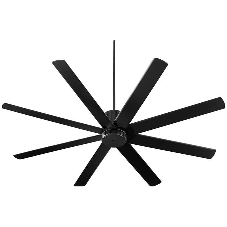 Image 1 72" Quorum Proxima Black Noir Ceiling Fan