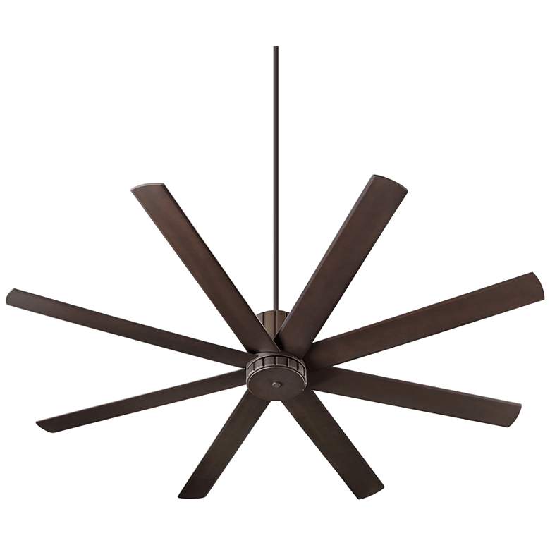 Image 2 72" Quorum Proxima Oiled Bronze Large Ceiling Fan with Wall Control