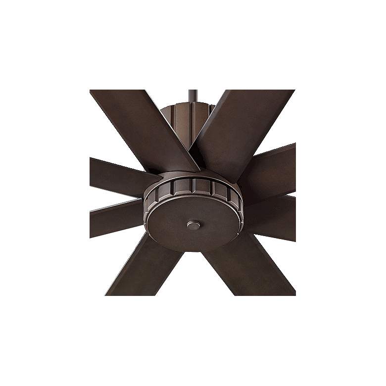 Image 3 72" Quorum Proxima Oiled Bronze Large Ceiling Fan with Wall Control more views