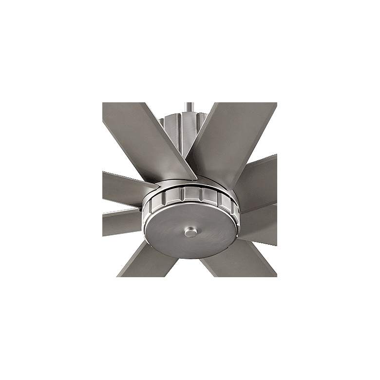 Image 3 72" Quorum Proxima Satin Nickel Large Ceiling Fan with Wall Control more views