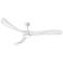 72" Swell Illuminated Matte White LED Smart Ceiling Fan