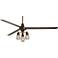 72" Turbina XL Bronze Bendlin Cage LED Large Ceiling Fan with Remote