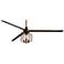 72" Turbina XL DC Bronze Industrial Cage LED Ceiling Fan with Remote