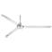 72" Turbina XL™ DC Brushed Nickel Large Ceiling Fan with Remote