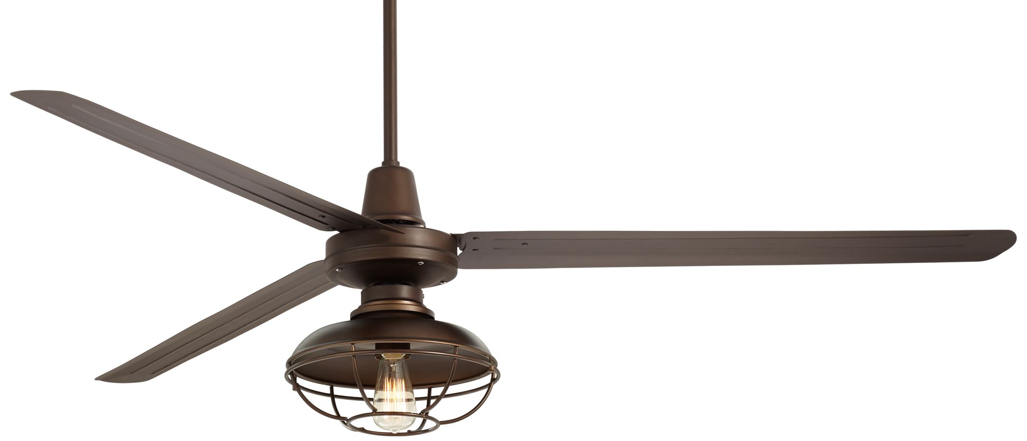 72" Turbina XL Franklin Park Bronze Damp Rated Ceiling Fan with Remote