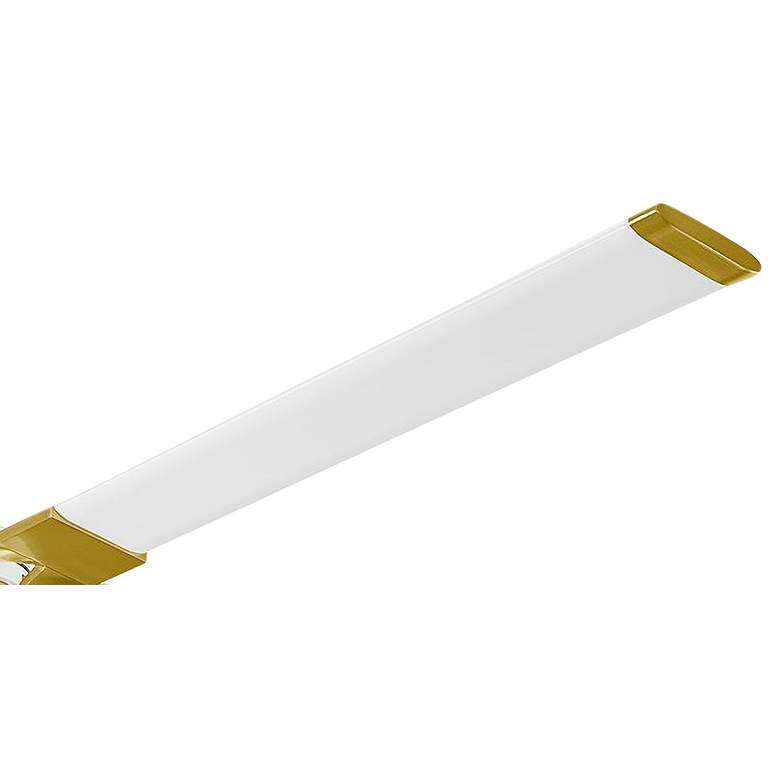 Image 4 72" Visual Comfort Loft Matte White Brass LED Damp Fan with Remote more views