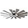 72" Visual Comfort Prairie Aged Pewter LED Ceiling Fan with Remote