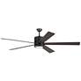 2_72" Visual Comfort Vision Bronze LED Large Ceiling Fan with Remote