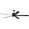 72" Visual Comfort Vision Bronze LED Large Ceiling Fan with Remote